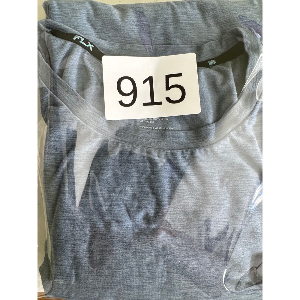 FLX Performance T-Shirt Mens XL Gray Heather Space Dye Stretch Gym Short Sleeve - Picture 8 of 8